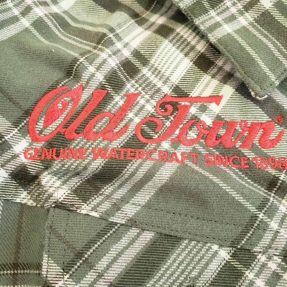 Simms Primaloft Blend Flannel Button Down Mallard… - image 2